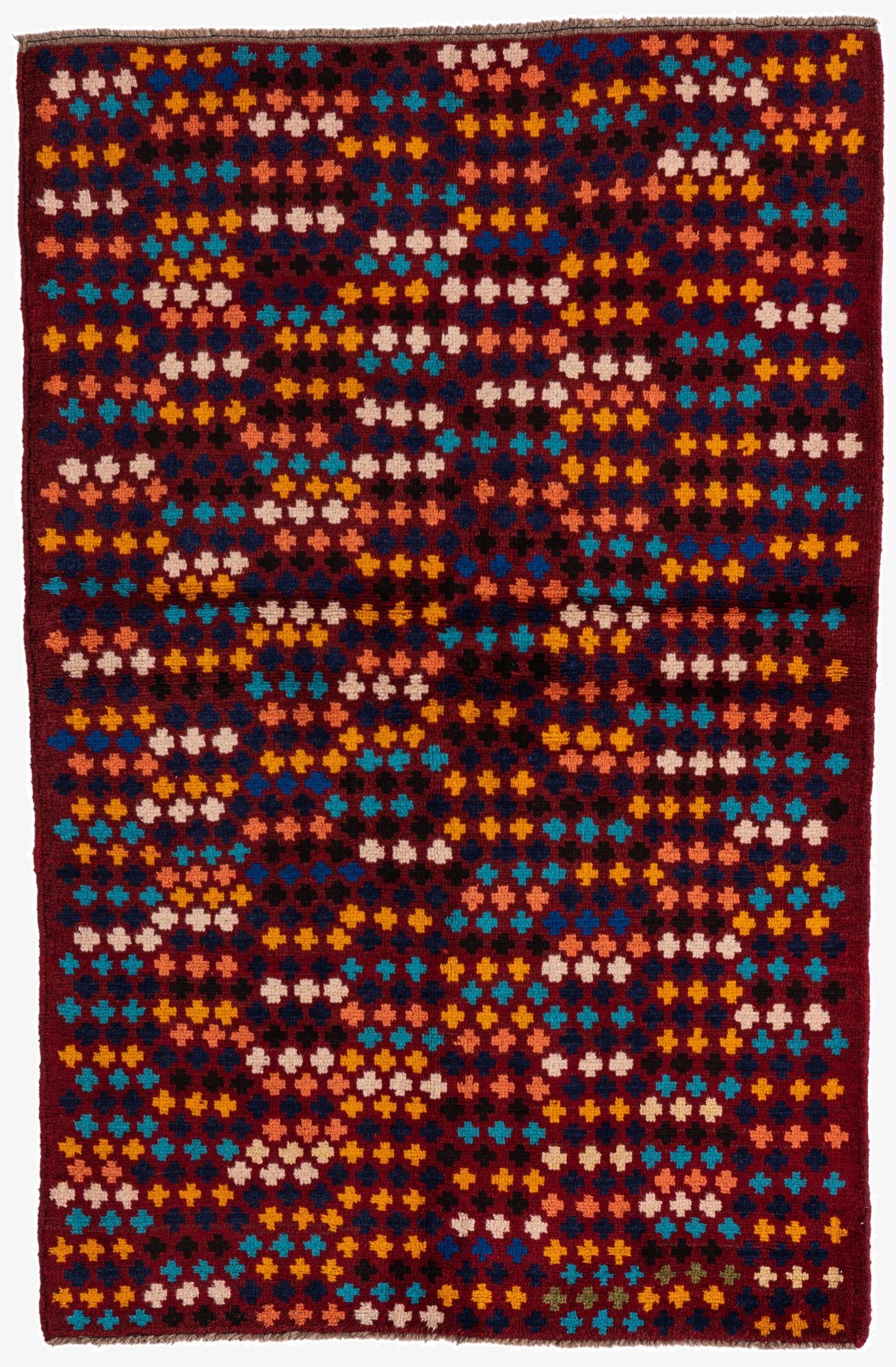 3' 10 x 5' 10  Hand Knotted Balouch Wool Rug