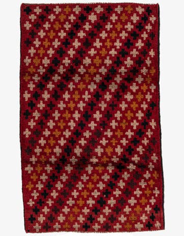 2' 10 x 4' 8 Hand Knotted Balouch Persian Wool Rug