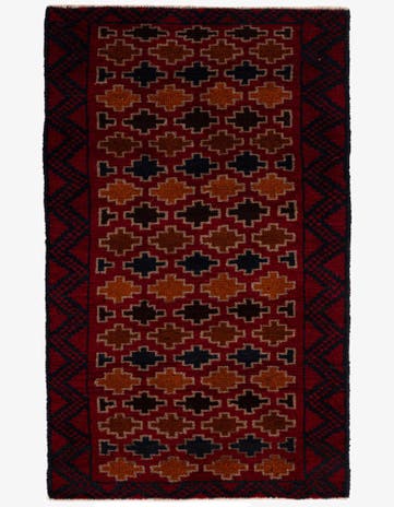 2' 10 x 4' 7 Hand Knotted Balouch Persian Wool Rug