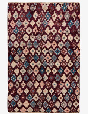 4' x 6' Hand Knotted Balouch Wool Rug