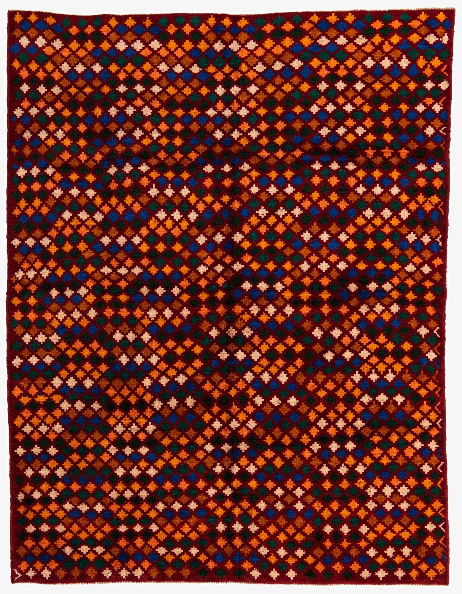 6' 1 x 8'  Hand Knotted Balouch Wool Rug