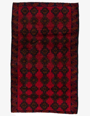 2' 10 x 4' 8 Hand Knotted Balouch Persian Wool Rug