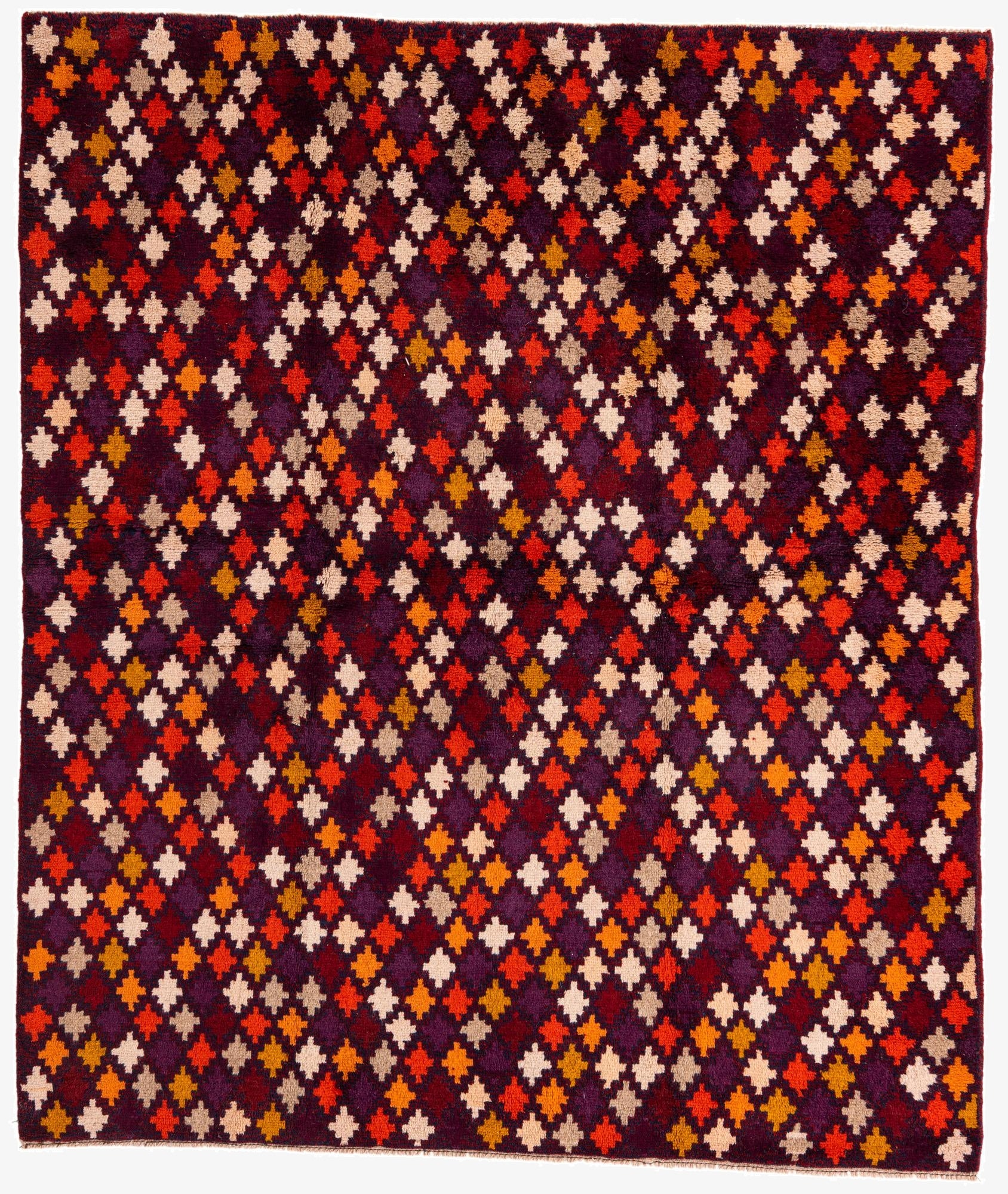 5' 9 x 6' 9  Hand Knotted Balouch Wool Rug