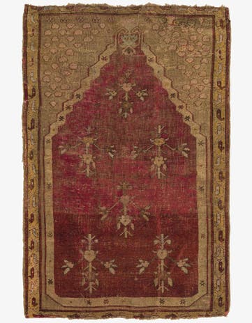3' 4 x 5' 2 Hand Knotted Balouch Persian Wool Rug