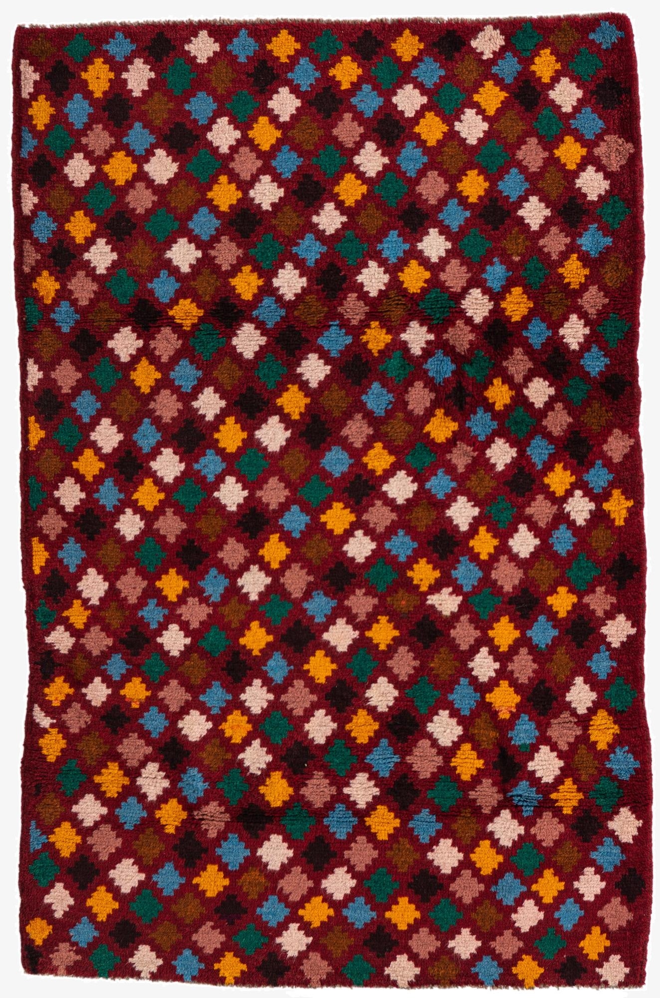 3' x 4' 7  Hand Knotted Balouch Wool Rug