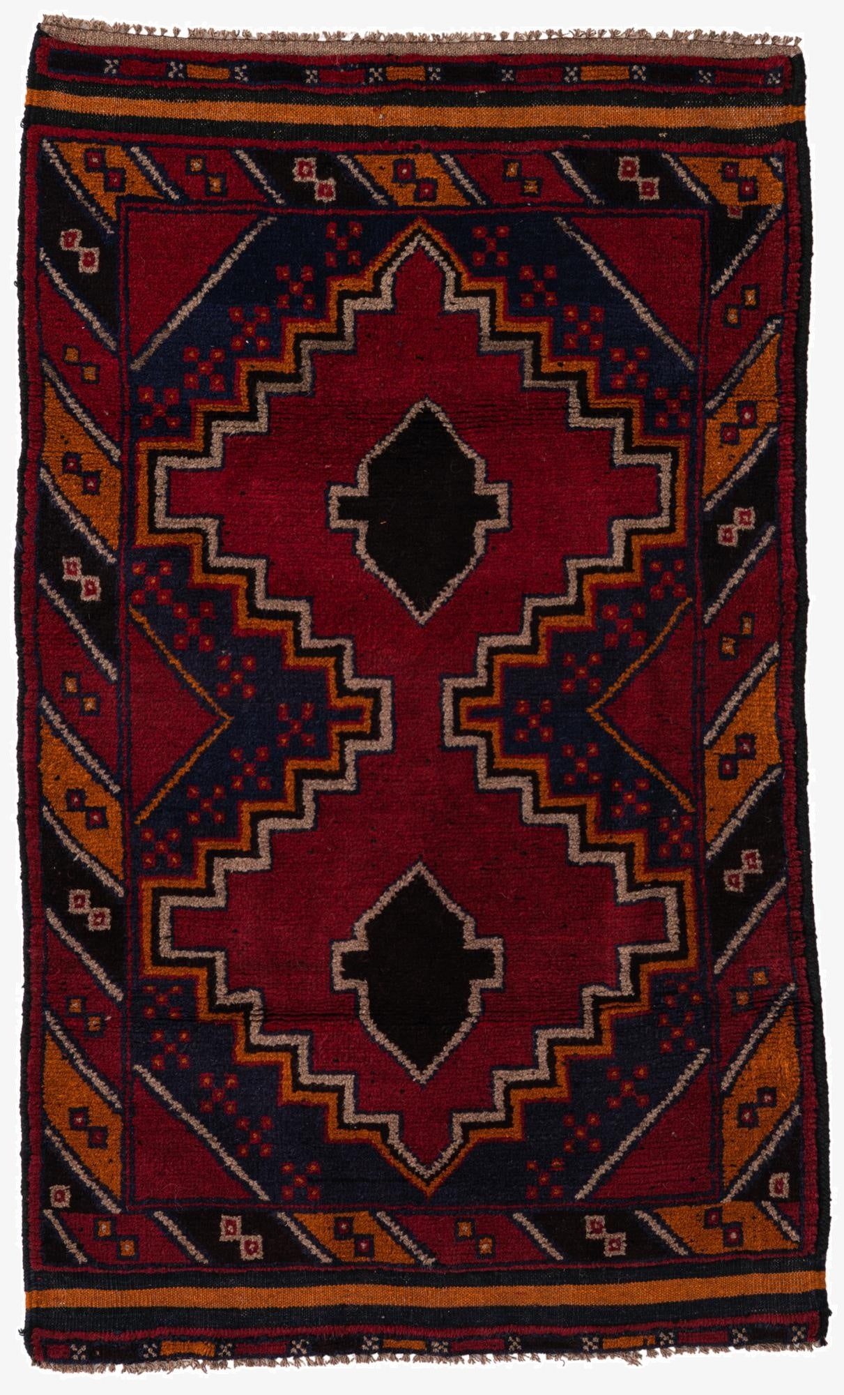 2' 10 x 4' 8  Hand Knotted Balouch Persian Wool Rug