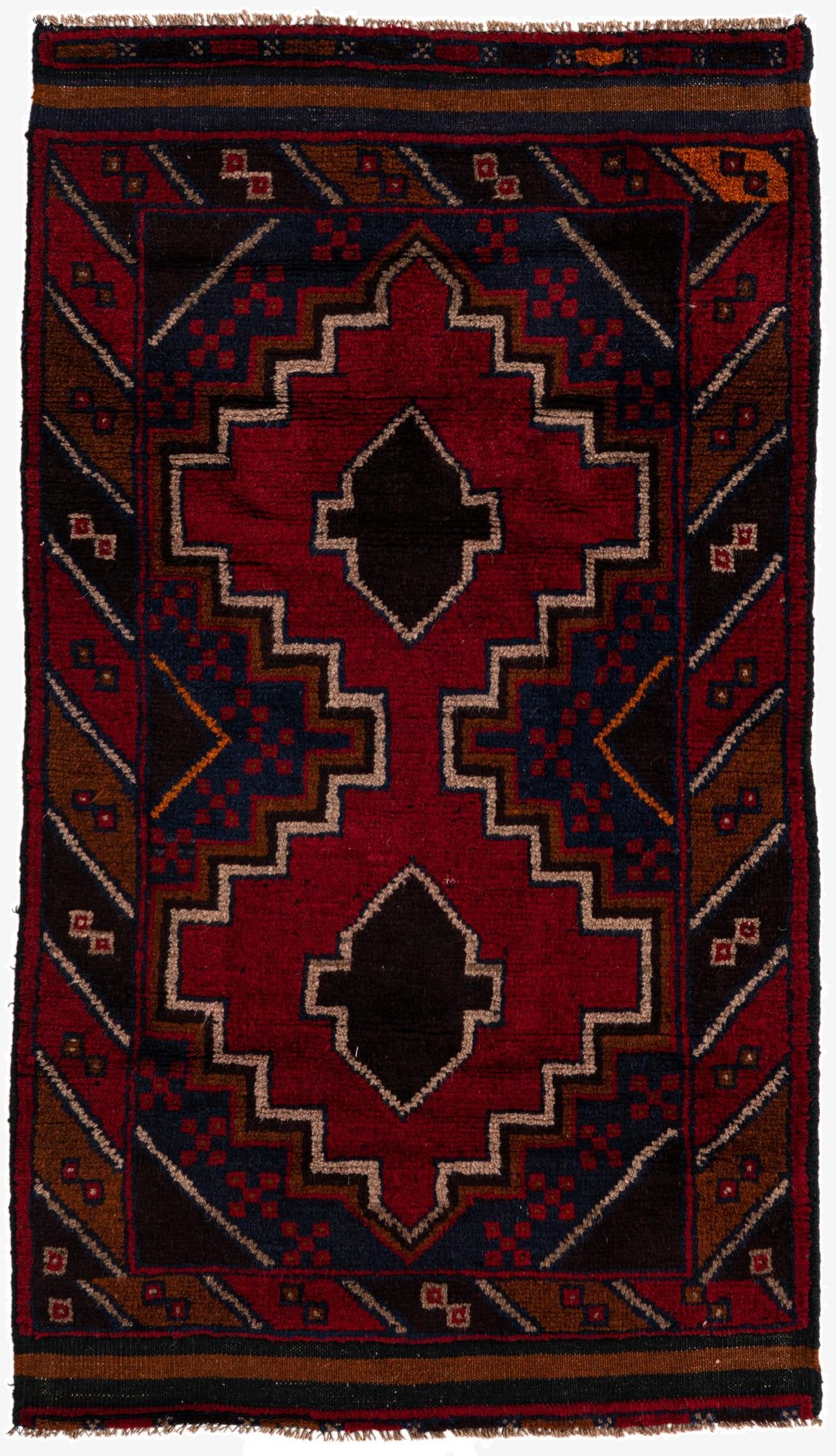 2' 8 x 4' 9  Hand Knotted Balouch Persian Wool Rug