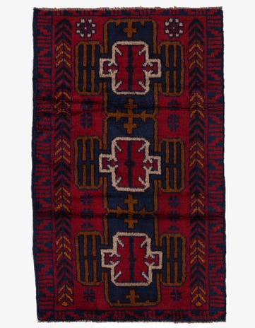 2' 10 x 4' 7 Hand Knotted Balouch Persian Wool Rug