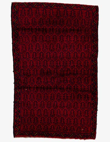 3' x 4' 6 Hand Knotted Balouch Persian Wool Rug