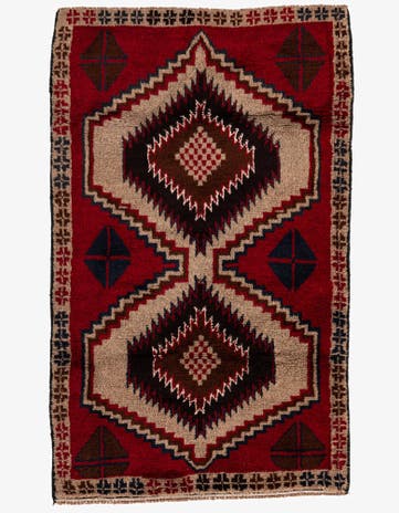 2' 10 x 4' 8 Hand Knotted Balouch Persian Wool Rug