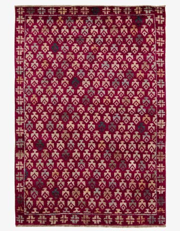 4' 1 x 5' 10 Hand Knotted Balouch Wool Rug
