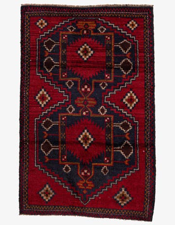 2' 10 x 4' 5 Hand Knotted Balouch Persian Wool Rug