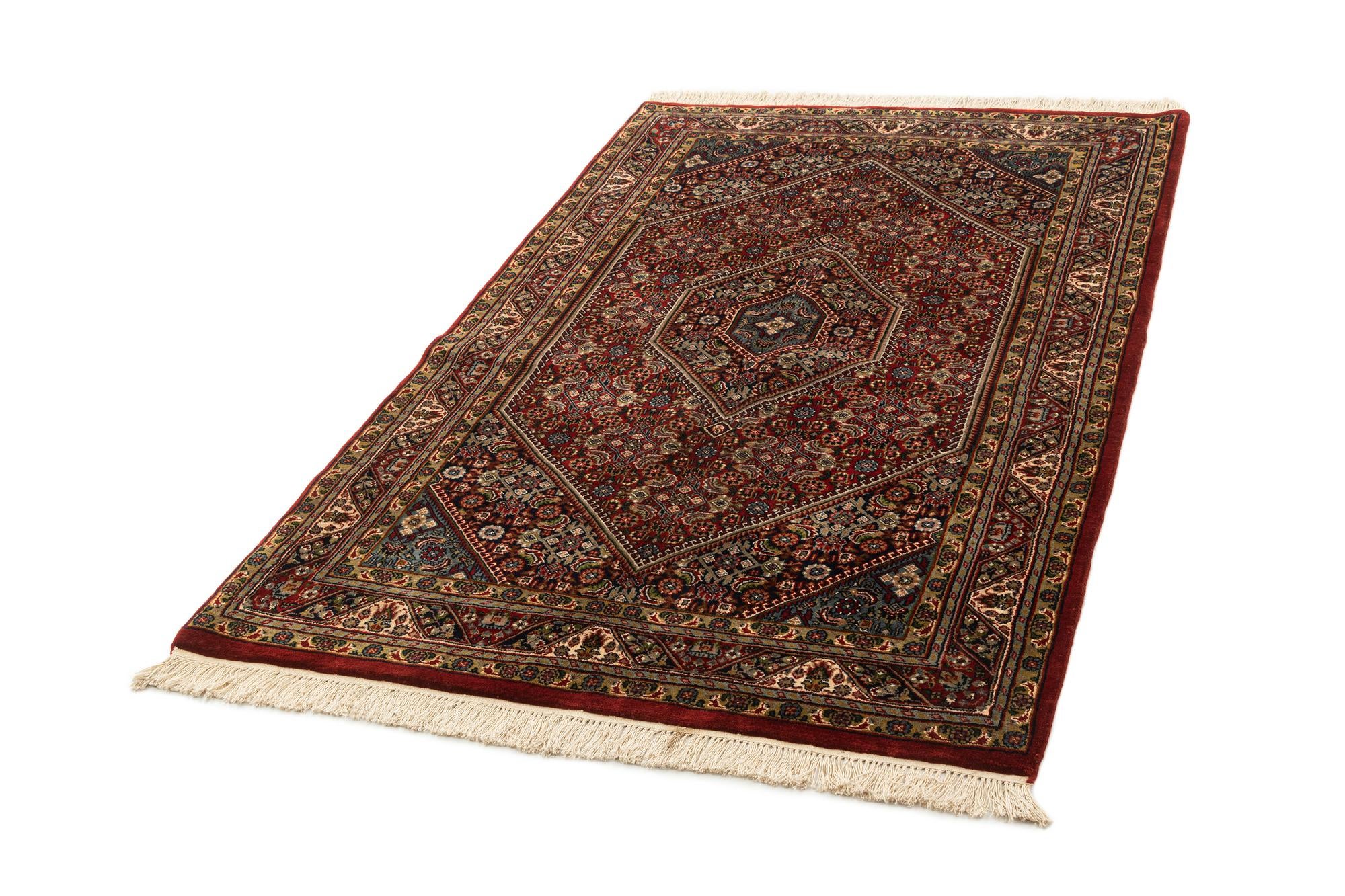 4' 3 x 7' Hand Knotted Bidjar Oriental Wool Rug