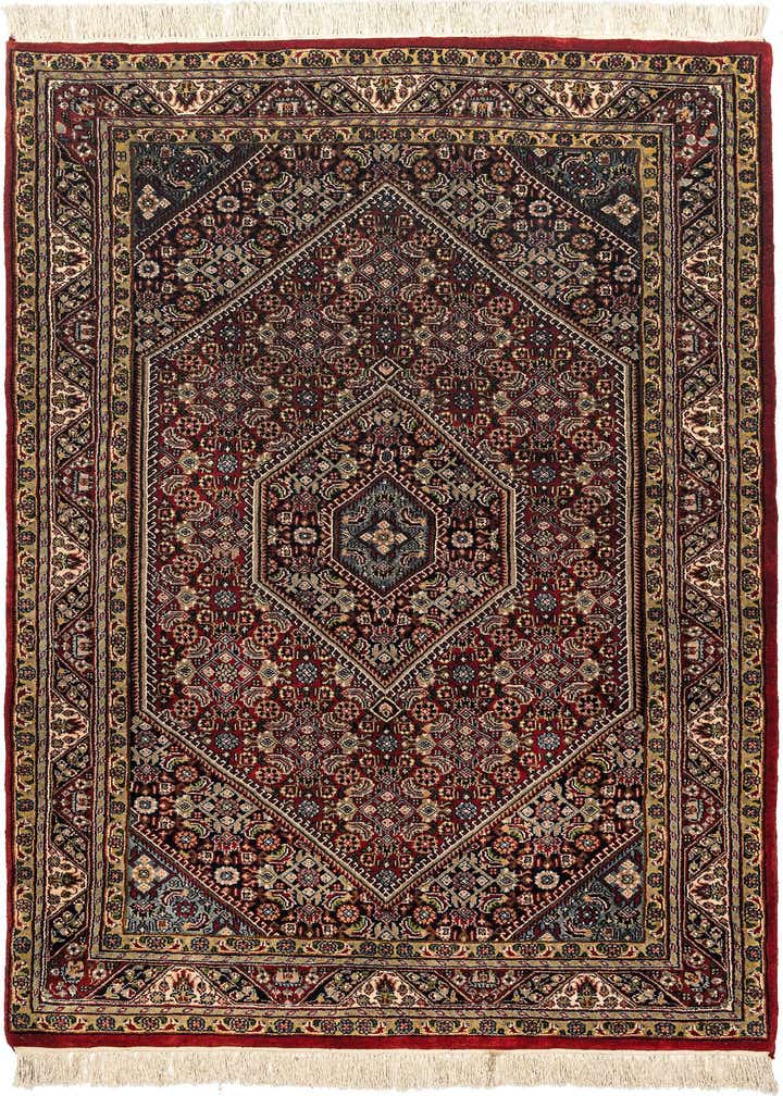 4' 3 x 7' Hand Knotted Bidjar Oriental Wool Rug