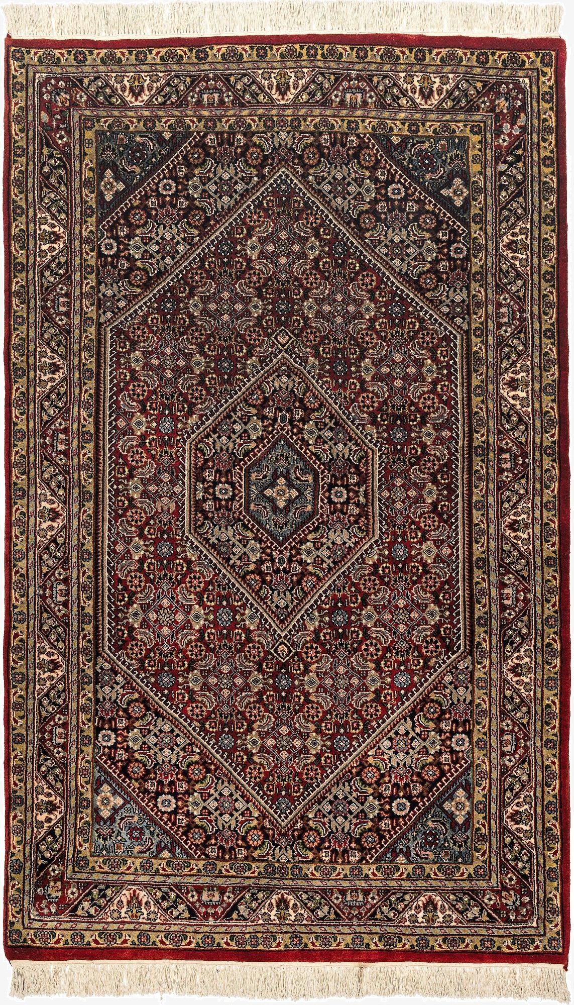 4' 3 x 7'  Hand Knotted Bidjar Oriental Wool Rug