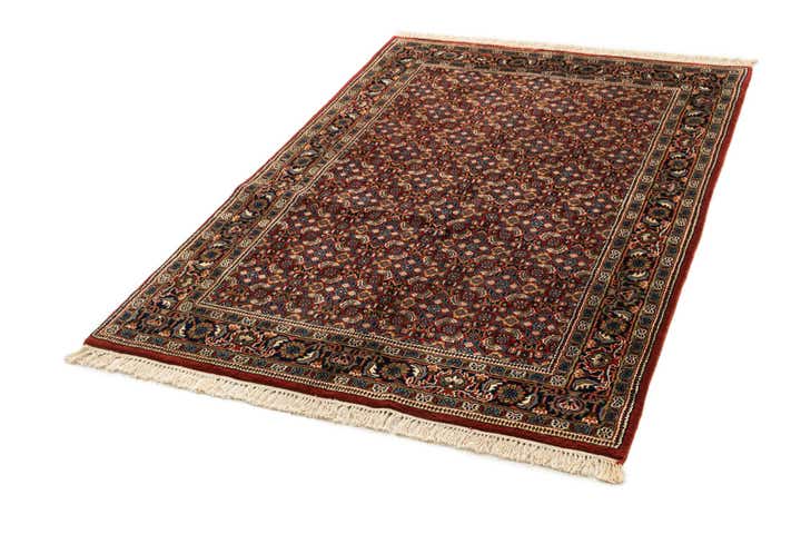 4' 3 x 6' 4 Hand Knotted Birjand Oriental Wool Rug