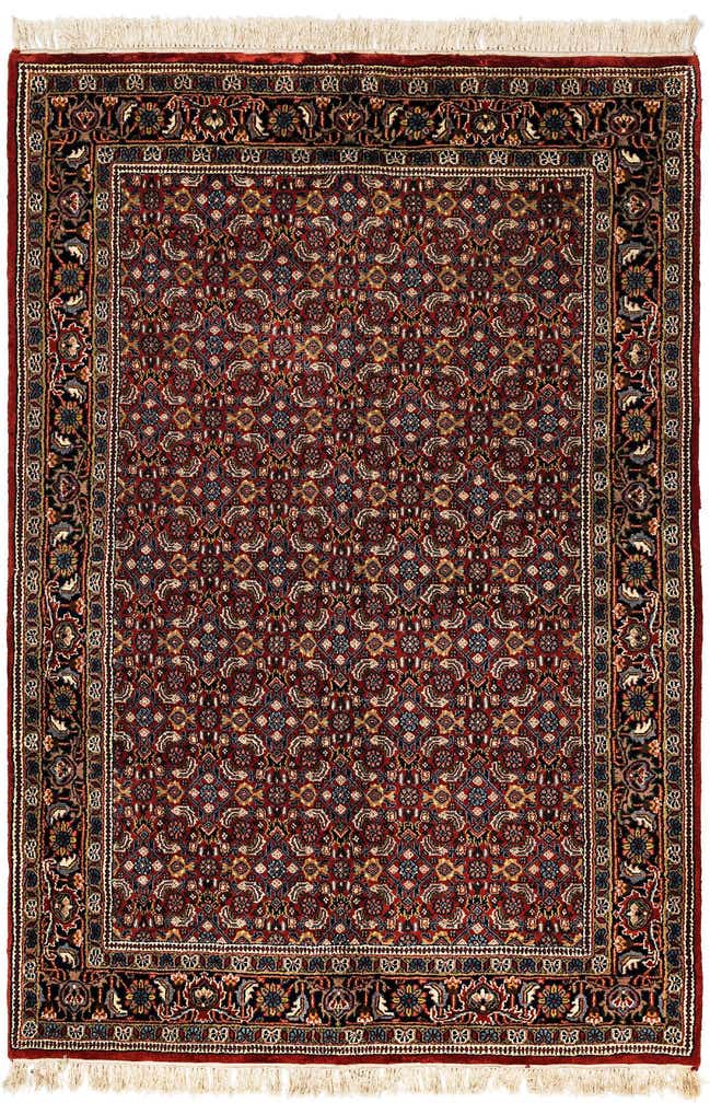 4' 3 x 6' 4 Hand Knotted Birjand Oriental Wool Rug