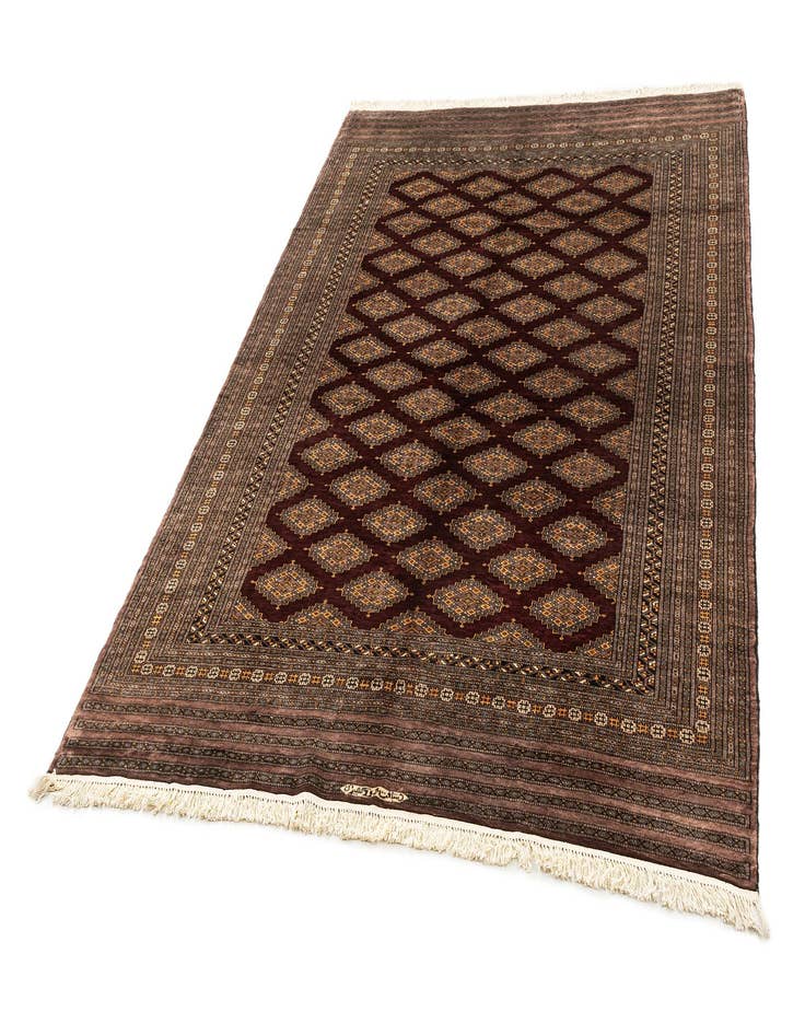 Detail image of 6' 2 x 8' 6 Hand Knotted Bokhara Oriental Wool Rug