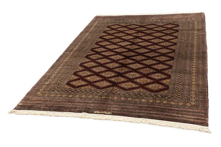 6' 2 x 8' 6 Hand Knotted Bokhara Oriental Wool Rug