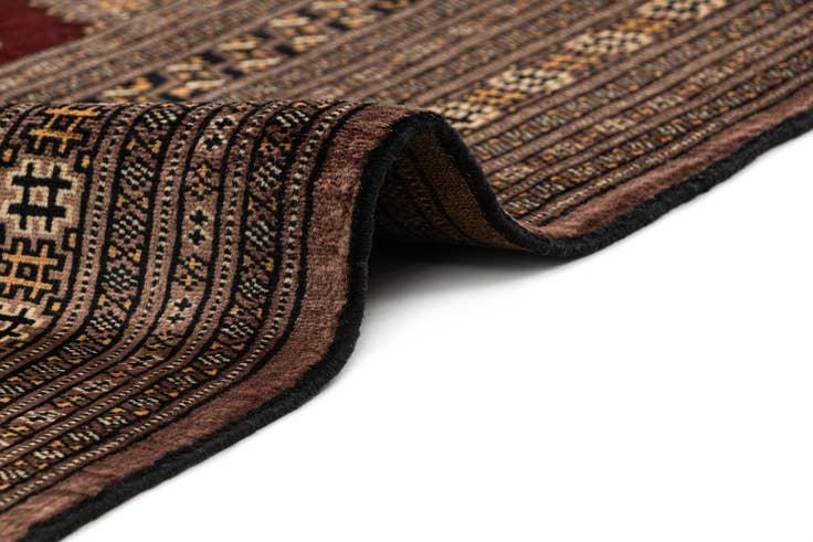 Detail image of 6' 2 x 8' 6 Hand Knotted Bokhara Oriental Wool Rug