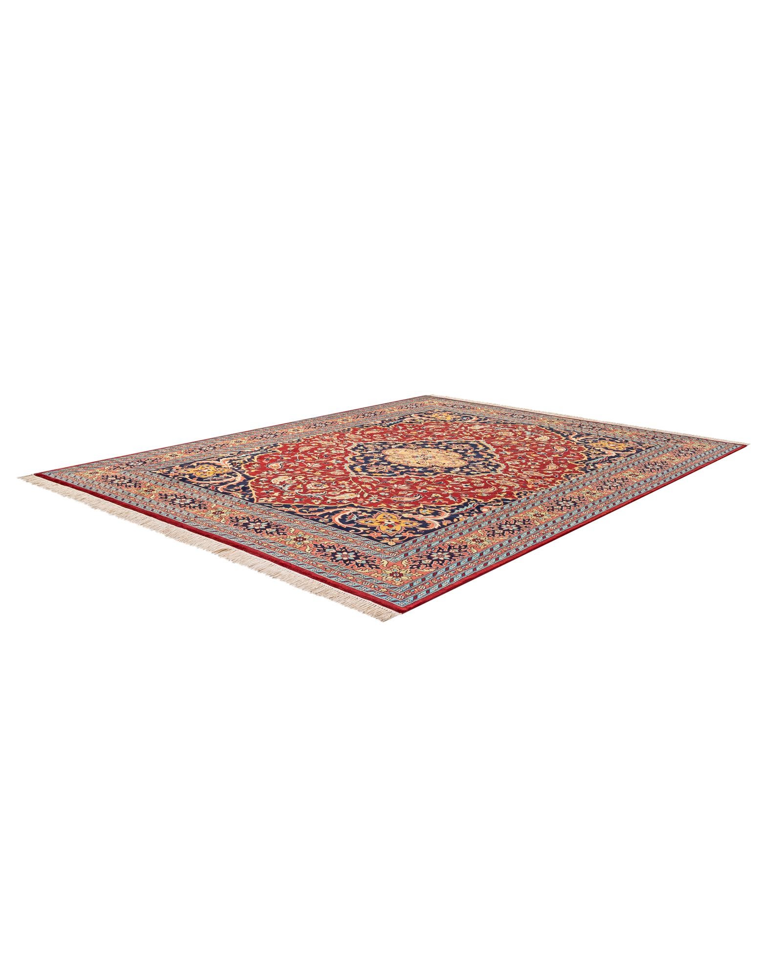 9' 3 x 12' 1 Hand Knotted Bokhara Oriental Wool Rug