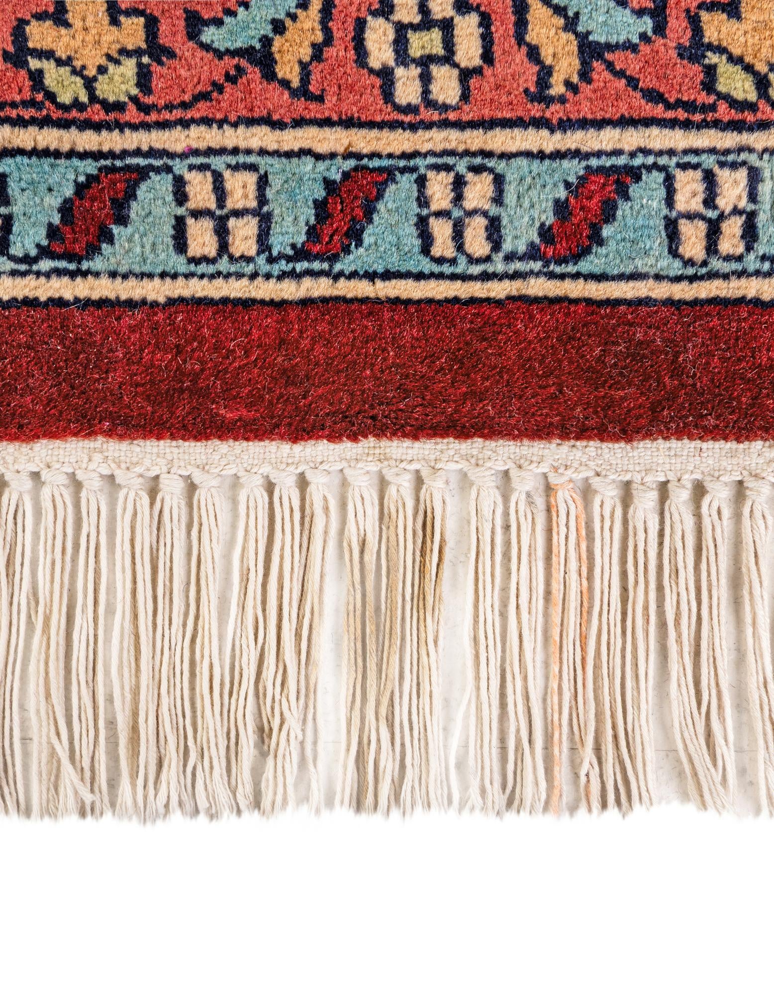 9' 3 x 12' 1 Hand Knotted Bokhara Oriental Wool Rug