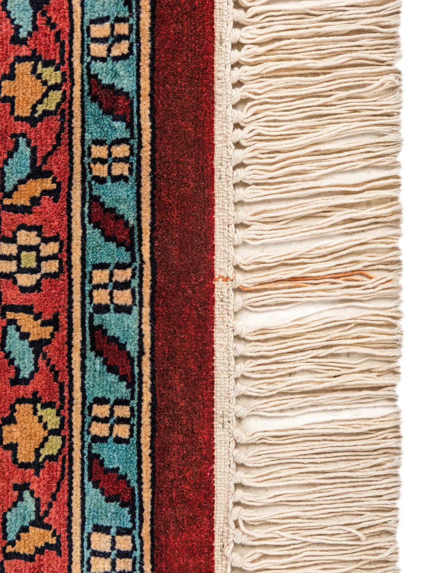 9' 3 x 12' 1 Hand Knotted Bokhara Oriental Wool Rug