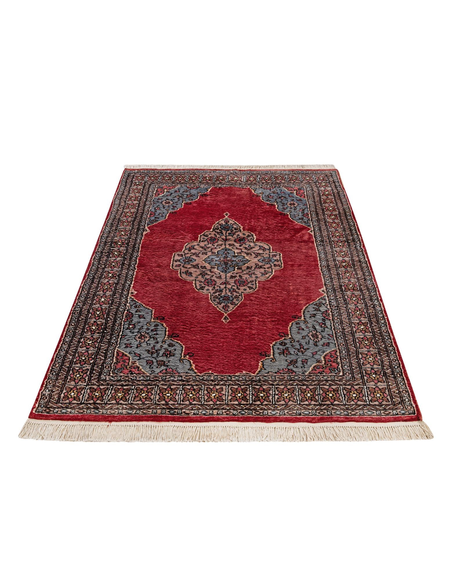 4' x 6' 7 Hand Knotted Bokhara Oriental Rug
