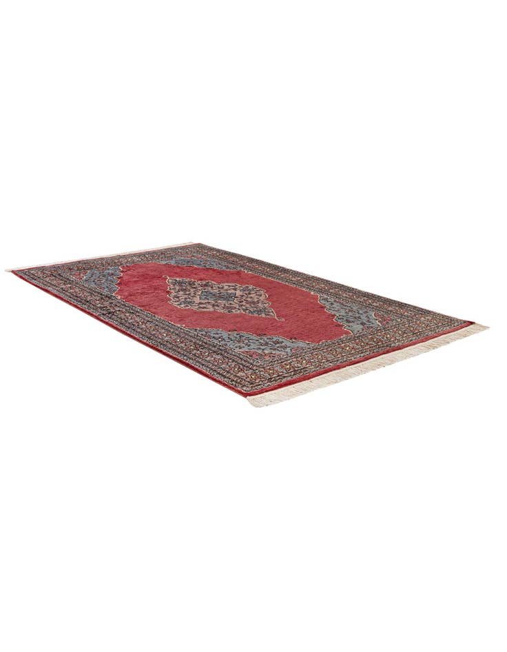 Detail image of 4' x 6' 7 Hand Knotted Bokhara Oriental Rug