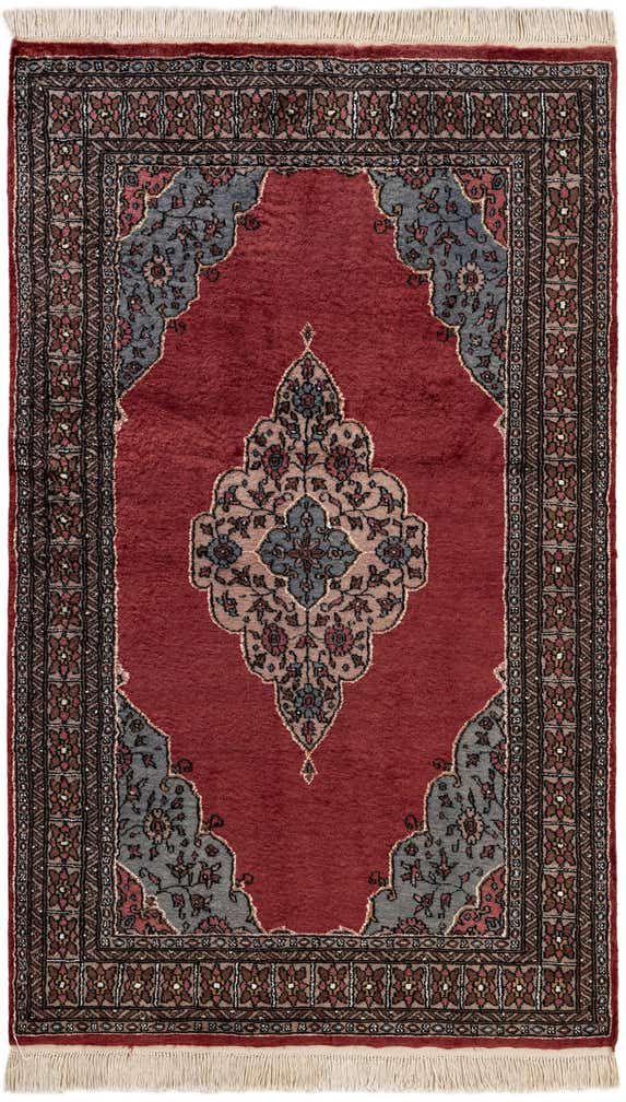 4' x 6' 7 Hand Knotted Bokhara Oriental Rug
