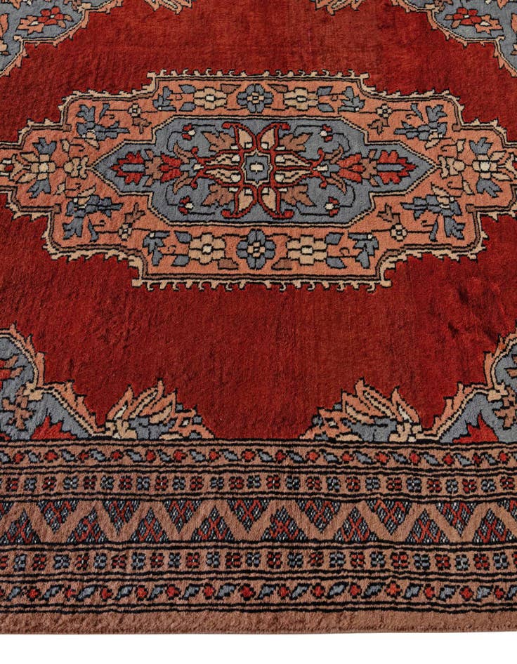 Detail image of 4' 1 x 6' 1 Hand Knotted Bokhara Oriental Wool Rug
