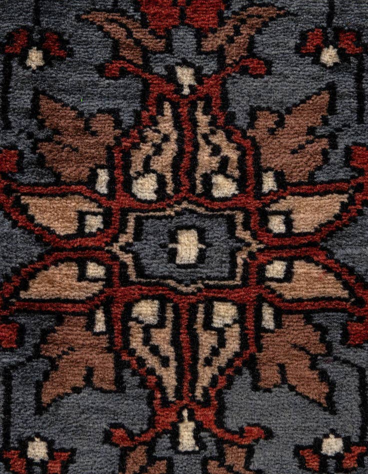 Detail image of 4' 1 x 6' 1  Hand Knotted Bokhara Oriental Wool Rug