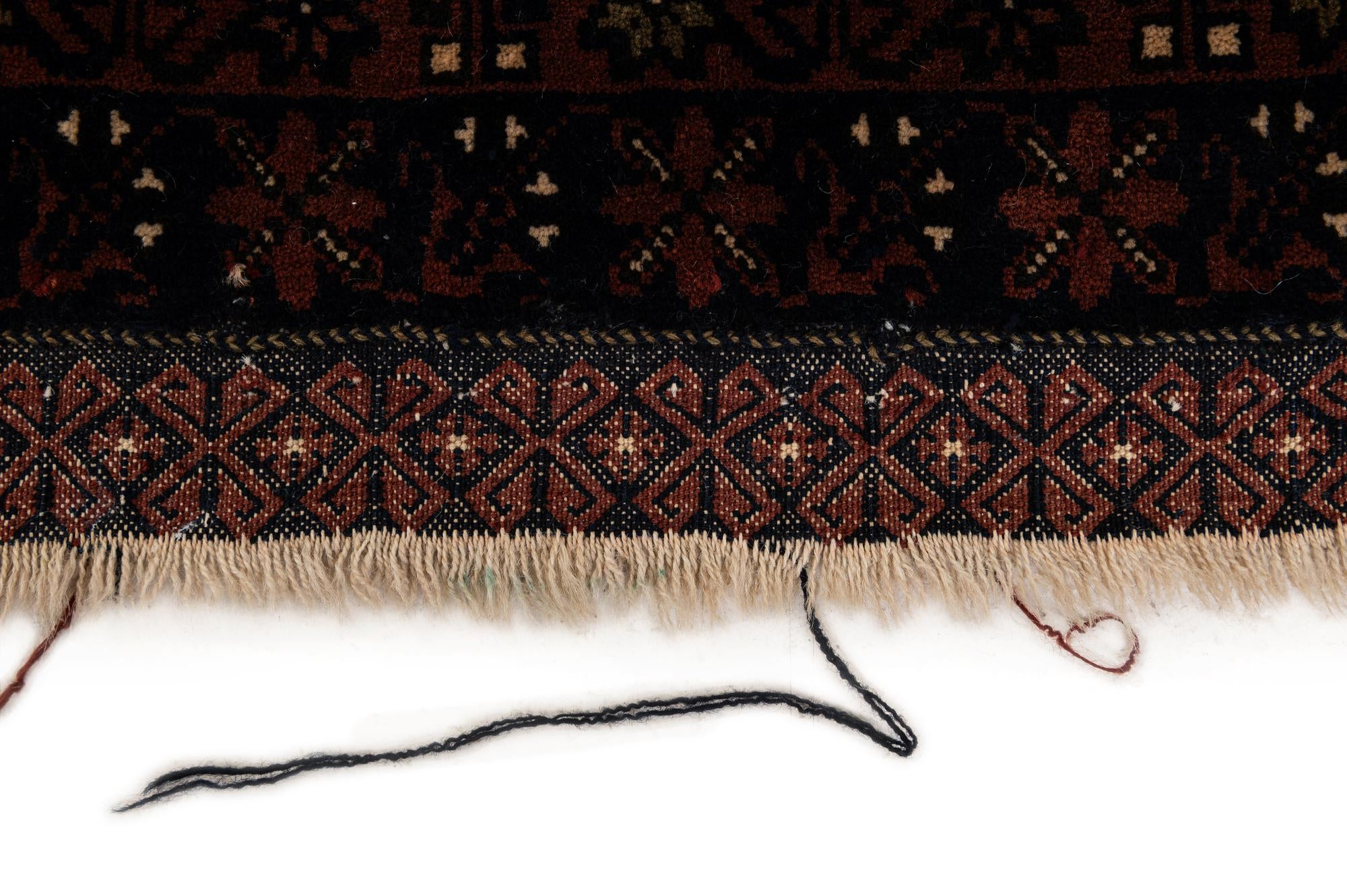 3' 10 x 6' 11 Hand Knotted Bokhara Oriental Wool Rug