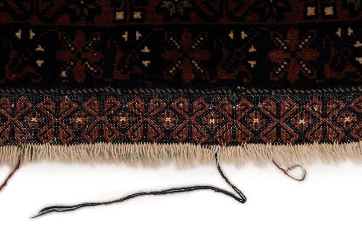 3' 10 x 6' 11 Hand Knotted Bokhara Oriental Wool Rug