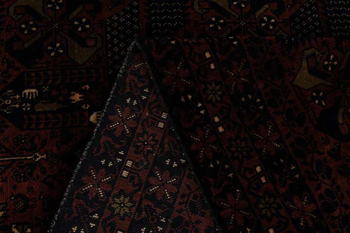 3' 10 x 6' 11 Hand Knotted Bokhara Oriental Wool Rug