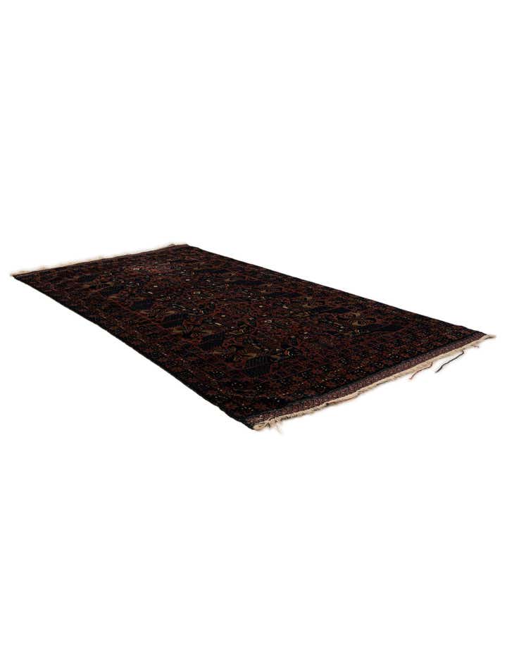 3' 10 x 6' 11 Hand Knotted Bokhara Oriental Wool Rug