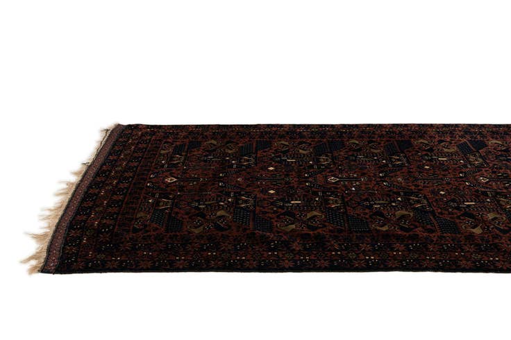 Detail image of 3' 10 x 6' 11 Hand Knotted Bokhara Oriental Wool Rug