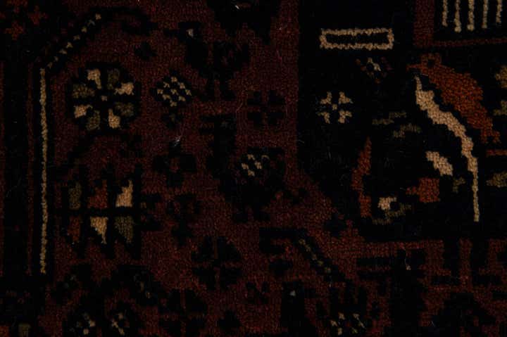 3' 10 x 6' 11 Hand Knotted Bokhara Oriental Wool Rug