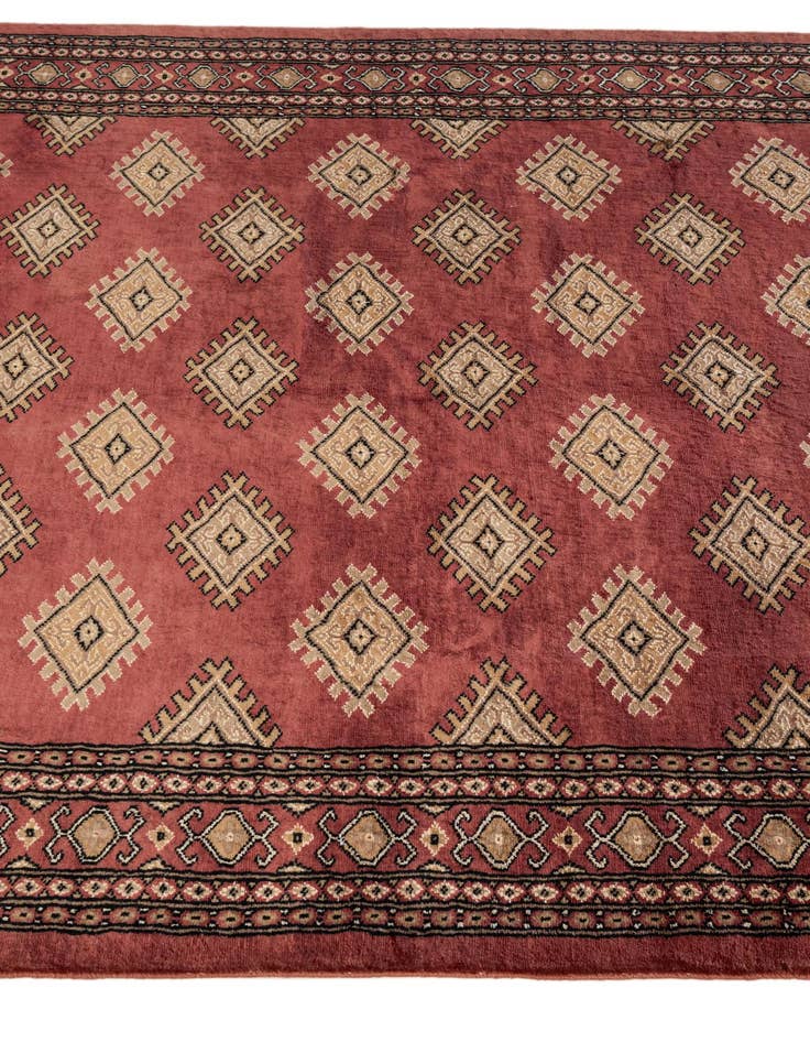Detail image of 4' 7 x 6' 8  Hand Knotted Bokhara Oriental Rug