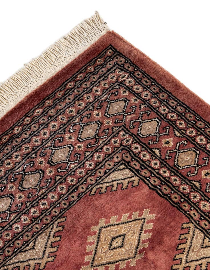 Detail image of 4' 7 x 6' 8  Hand Knotted Bokhara Oriental Rug
