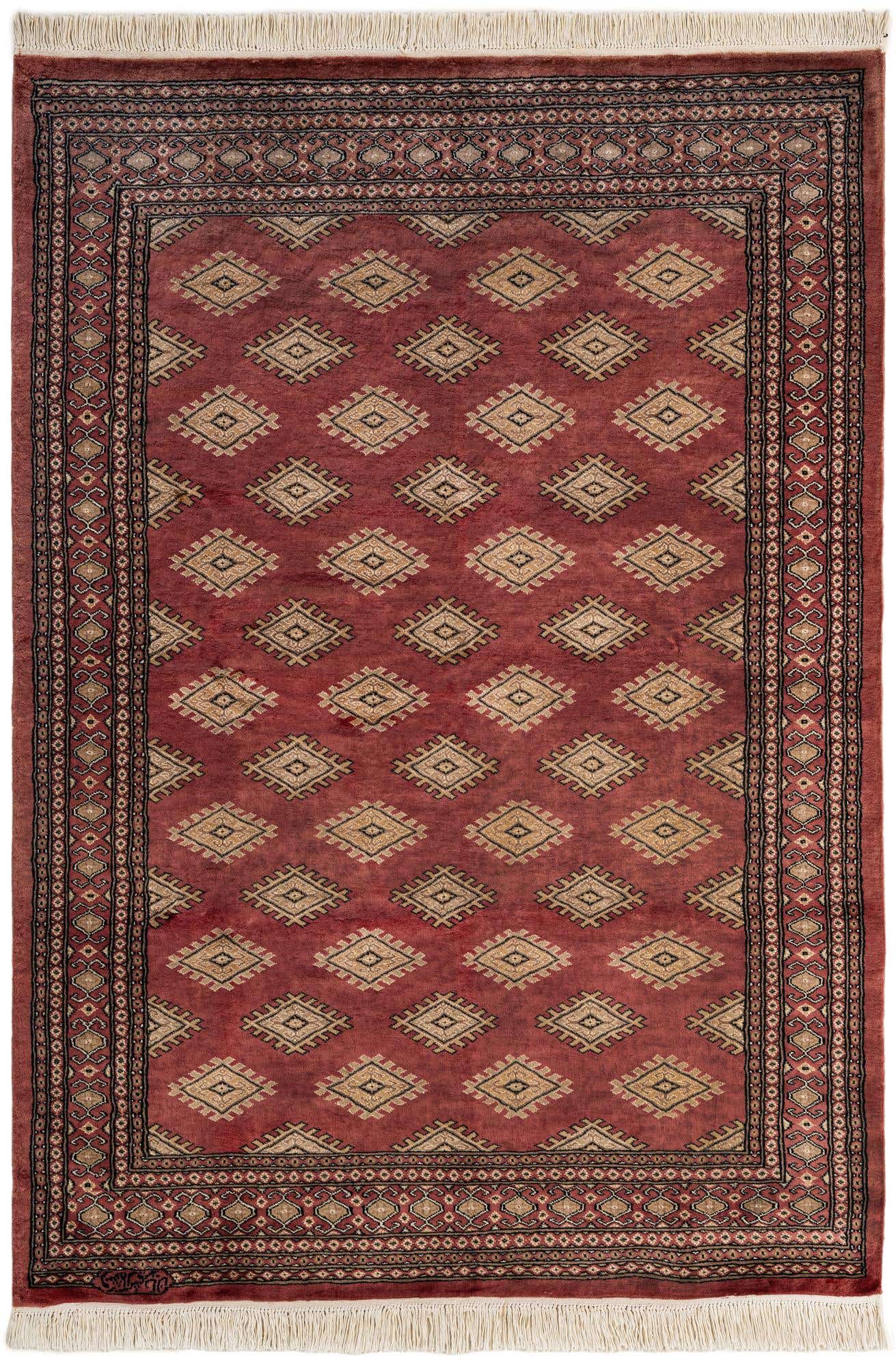4' 7 x 6' 8 Hand Knotted Bokhara Oriental Rug