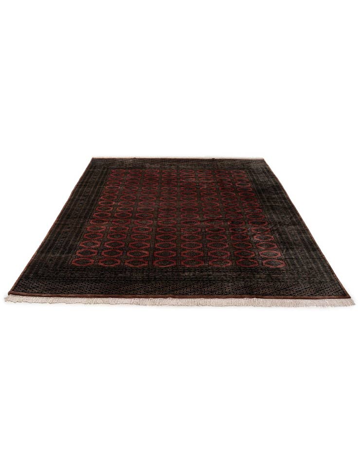 Detail image of 9' 2 x 11' 11  Hand Knotted Bokhara Oriental Wool Rug