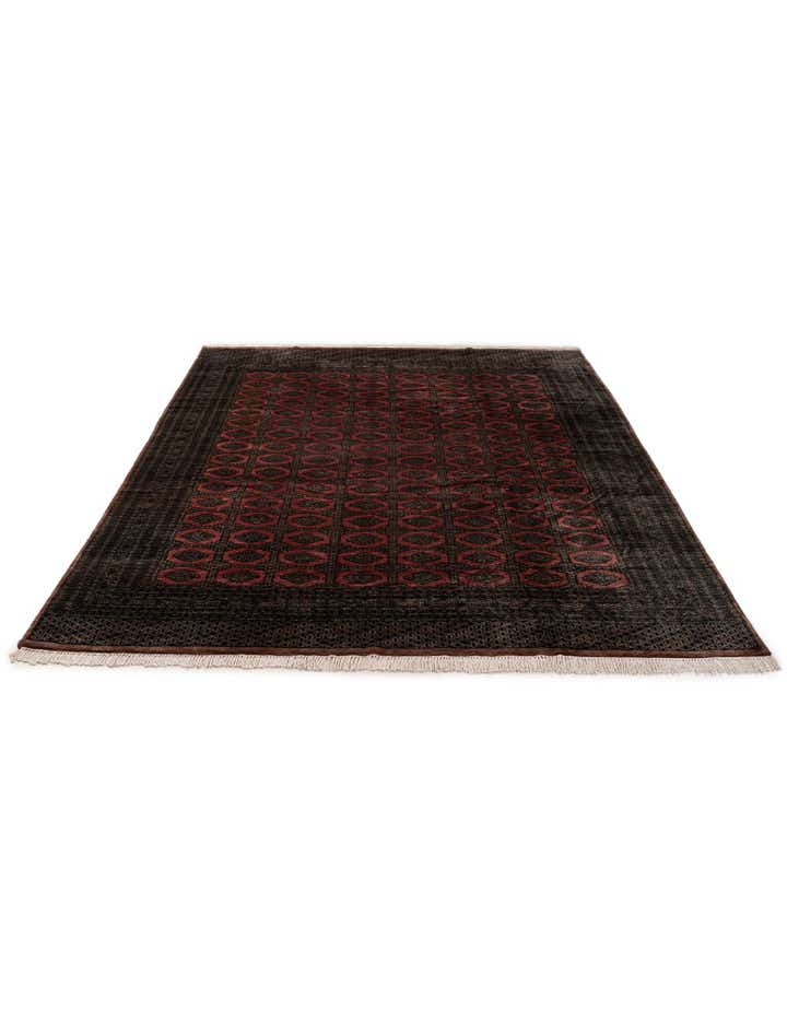 9' 2 x 11' 11 Hand Knotted Bokhara Oriental Wool Rug