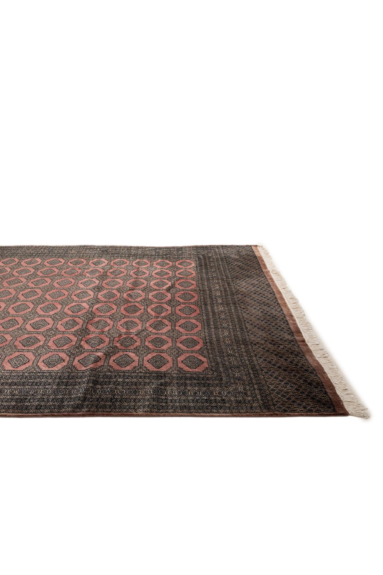 9' 2 x 11' 11 Hand Knotted Bokhara Oriental Wool Rug