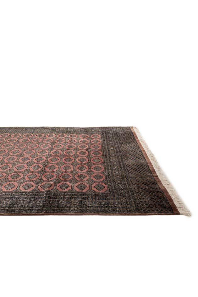 Detail image of 9' 2 x 11' 11 Hand Knotted Bokhara Oriental Wool Rug