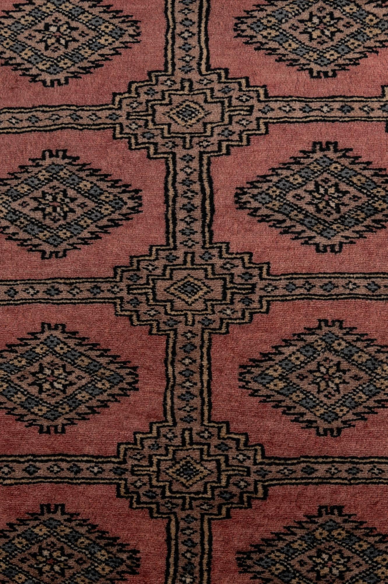 9' 2 x 11' 11 Hand Knotted Bokhara Oriental Wool Rug