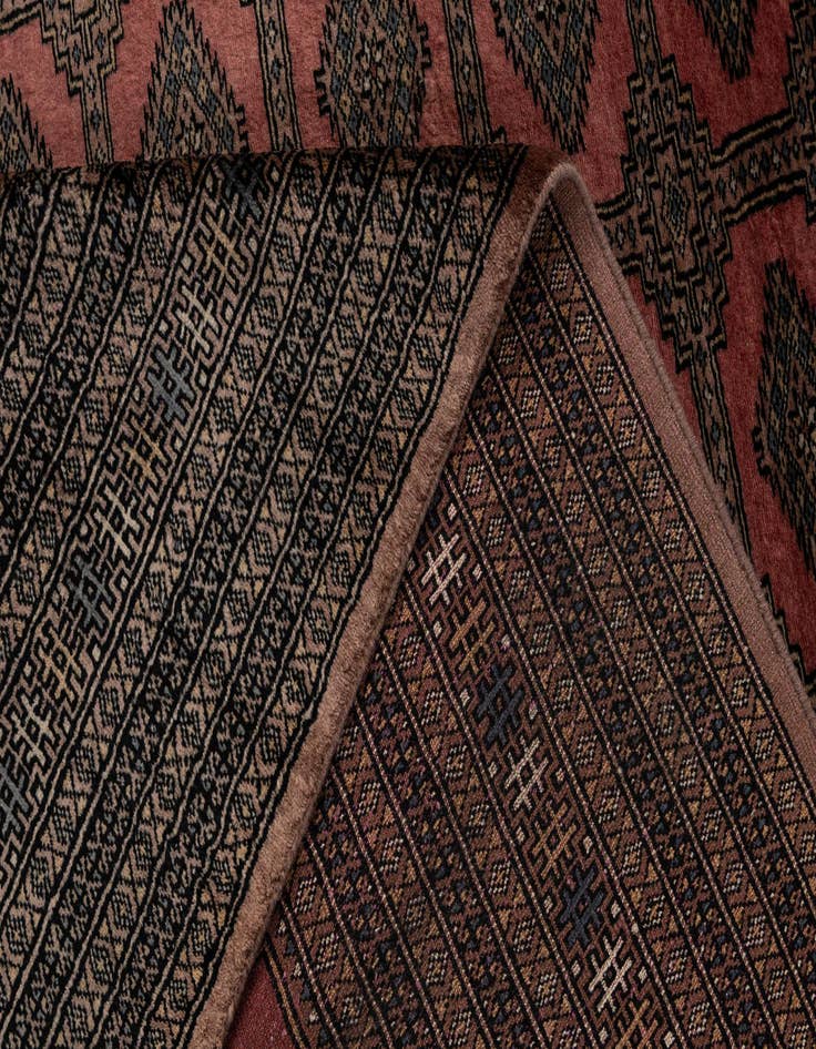 Detail image of 9' 2 x 11' 11  Hand Knotted Bokhara Oriental Wool Rug