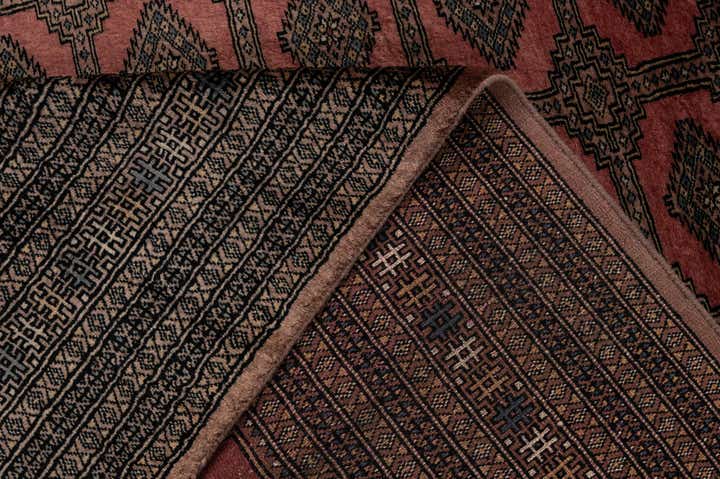 9' 2 x 11' 11 Hand Knotted Bokhara Oriental Wool Rug