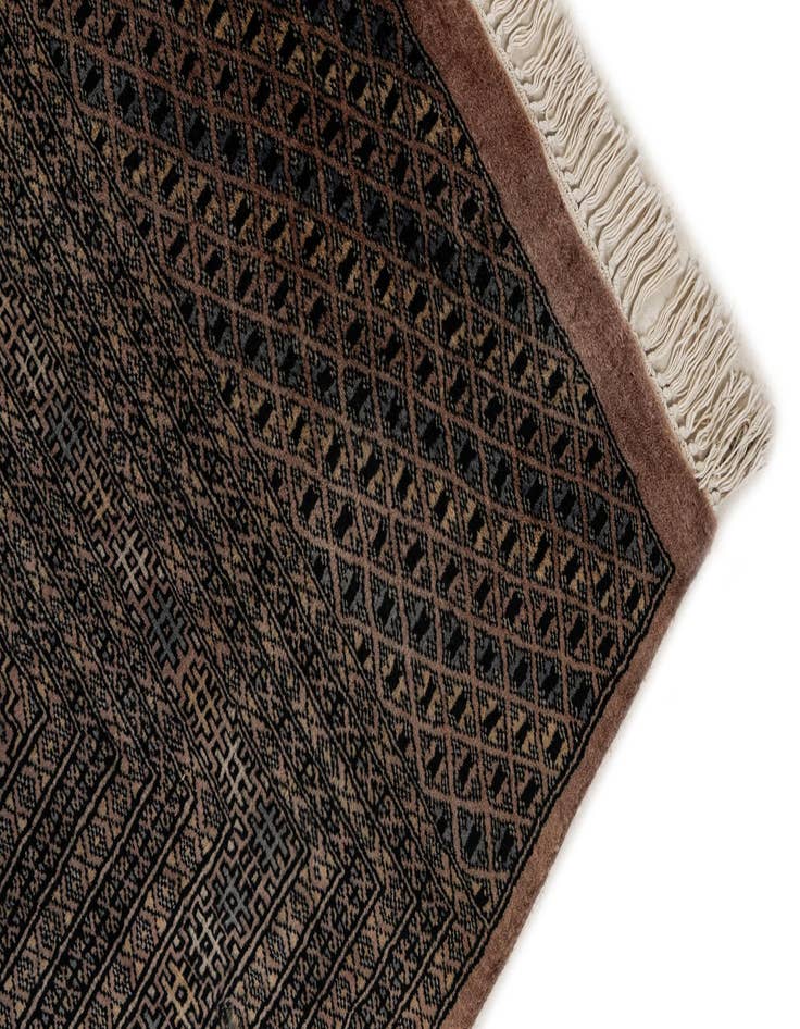 Detail image of 9' 2 x 11' 11  Hand Knotted Bokhara Oriental Wool Rug