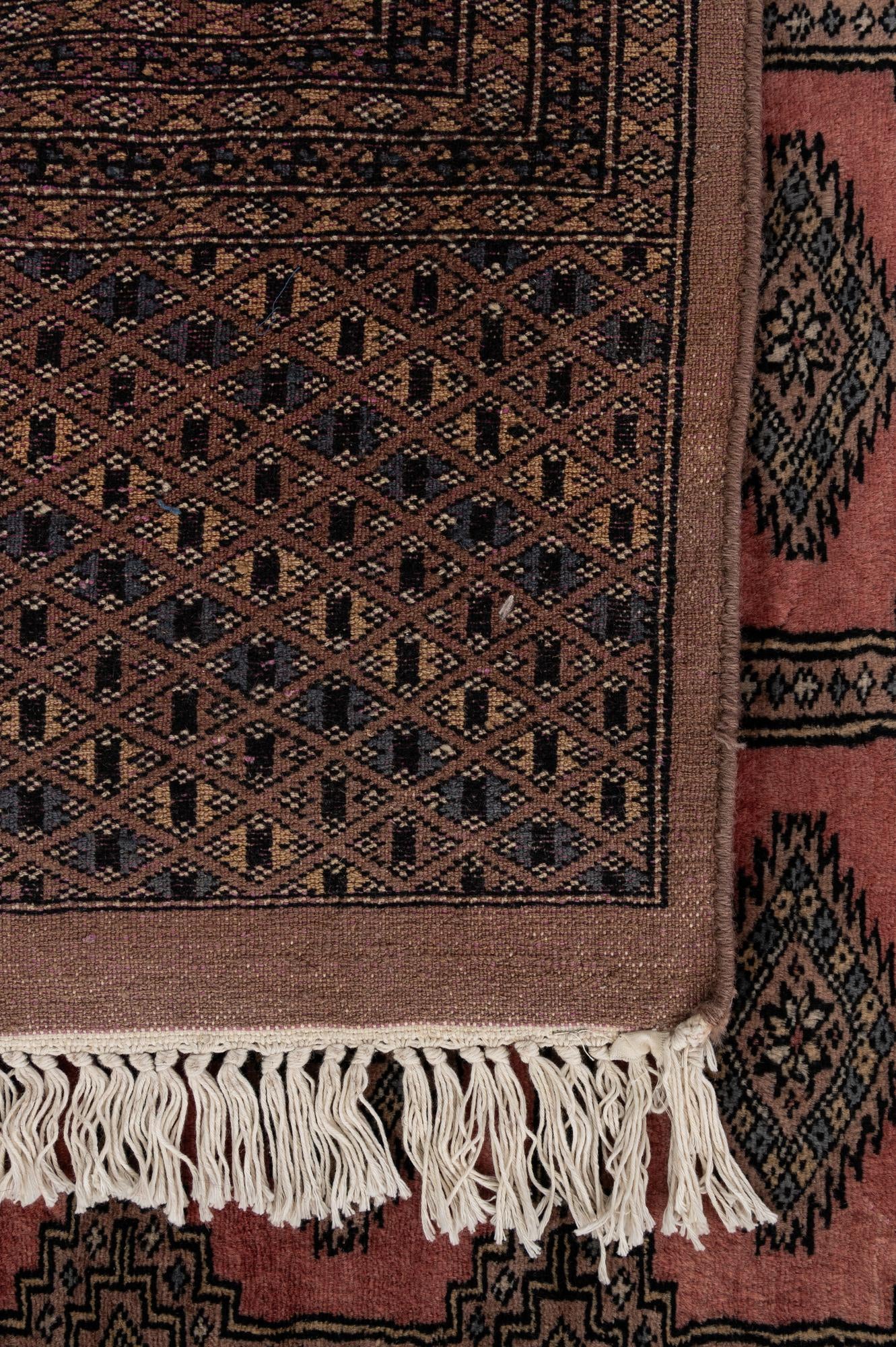 9' 2 x 11' 11 Hand Knotted Bokhara Oriental Wool Rug